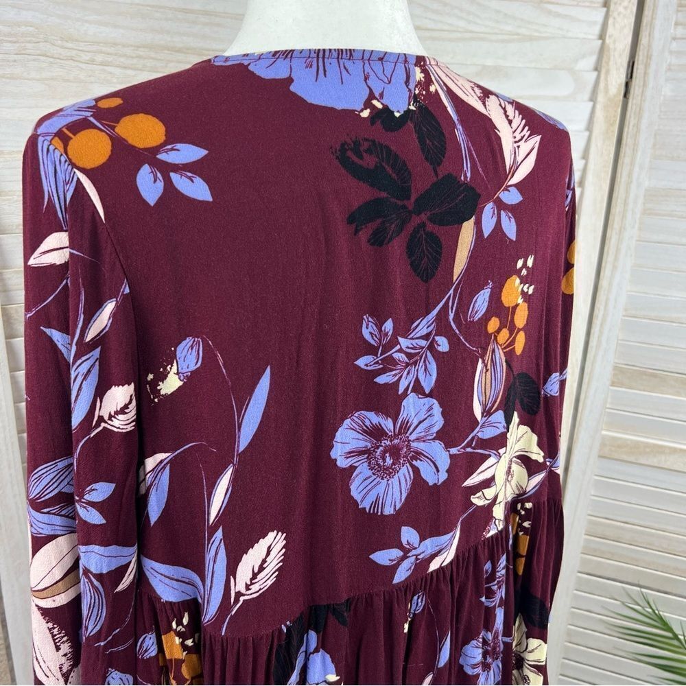 Free People Bella Bell Sleeve Boho Tunic Top Medium - Picture 6 of 12